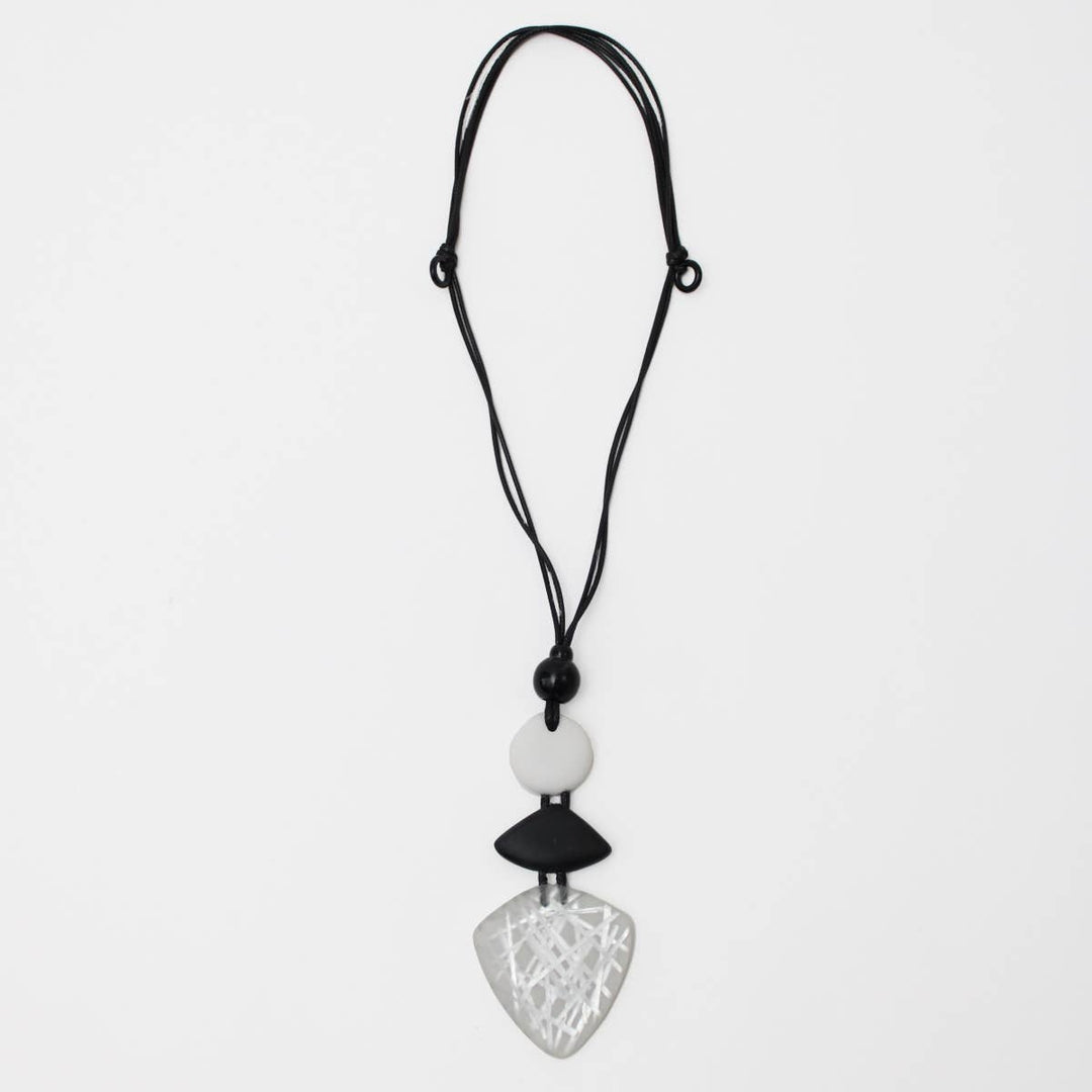 Sylca Designs - White and Black Abigail Necklace