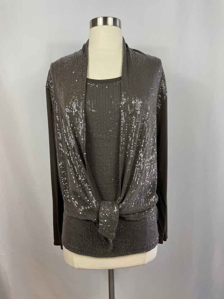 SEQUIN PAETE CARDI #64529