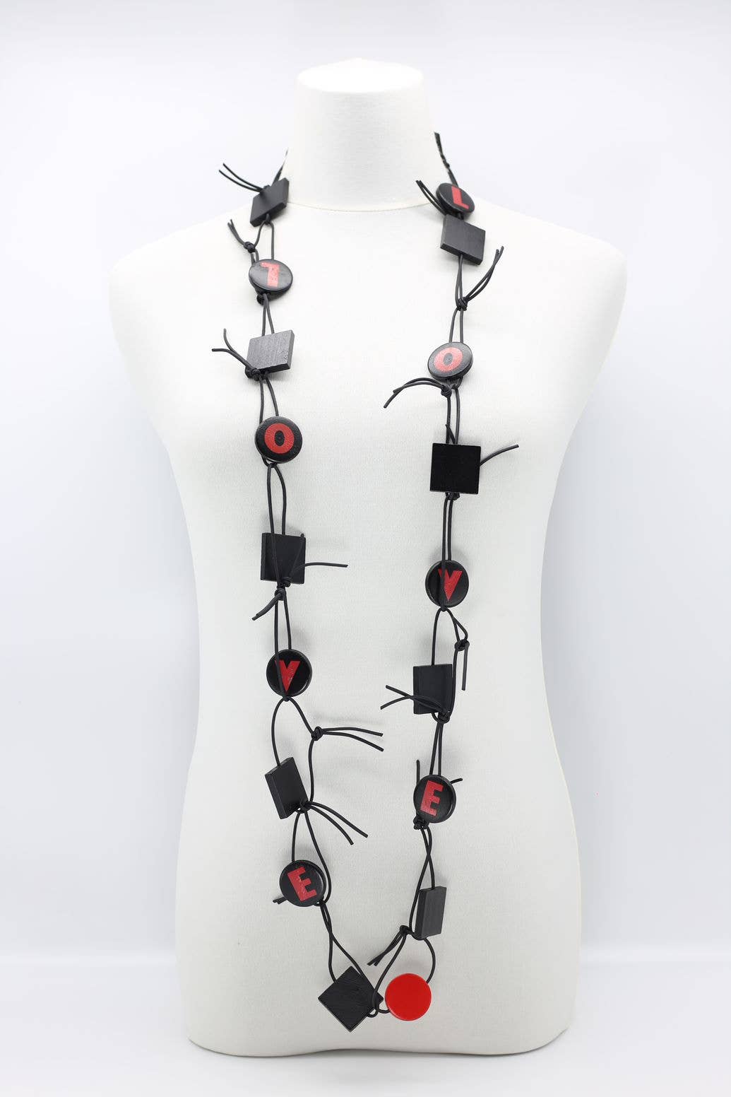 Jianhui London - LOVE Chain Leatherette Necklaces
