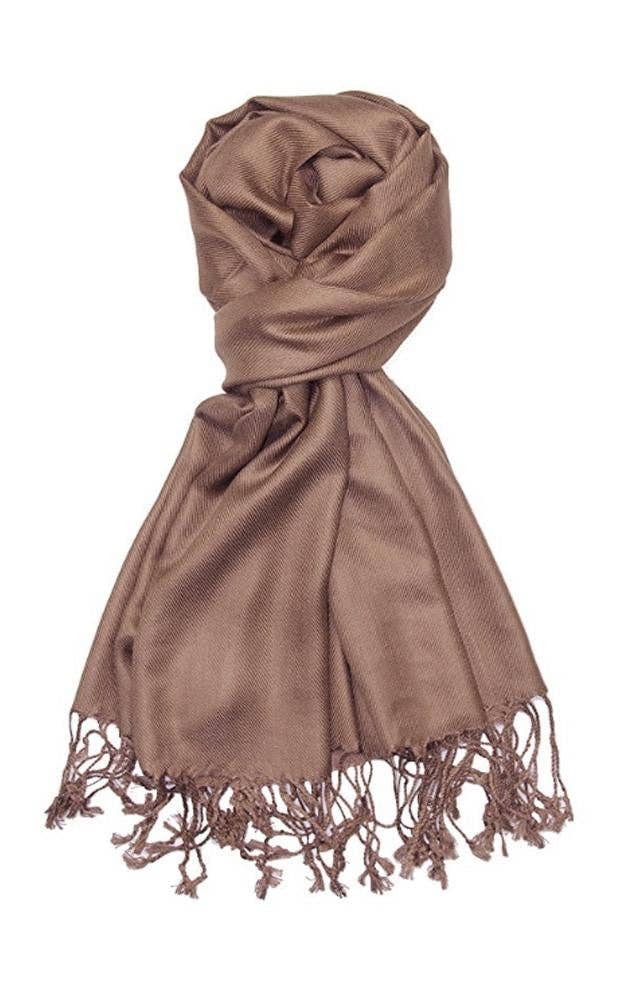 Tan Color Fashion Pashmina Shawl Scarf