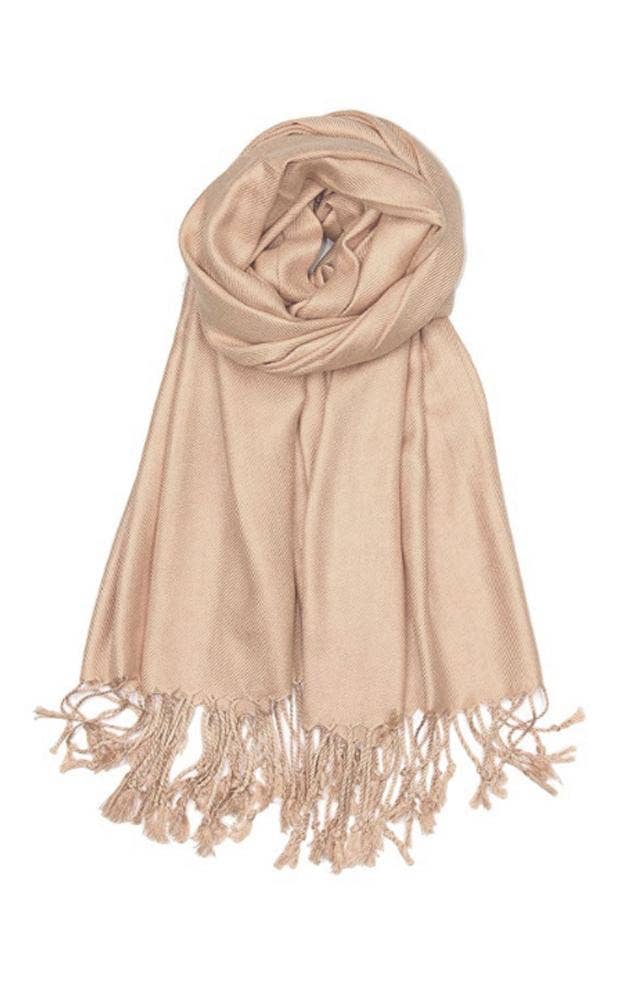 Beige Pashmina Shawl Scarf