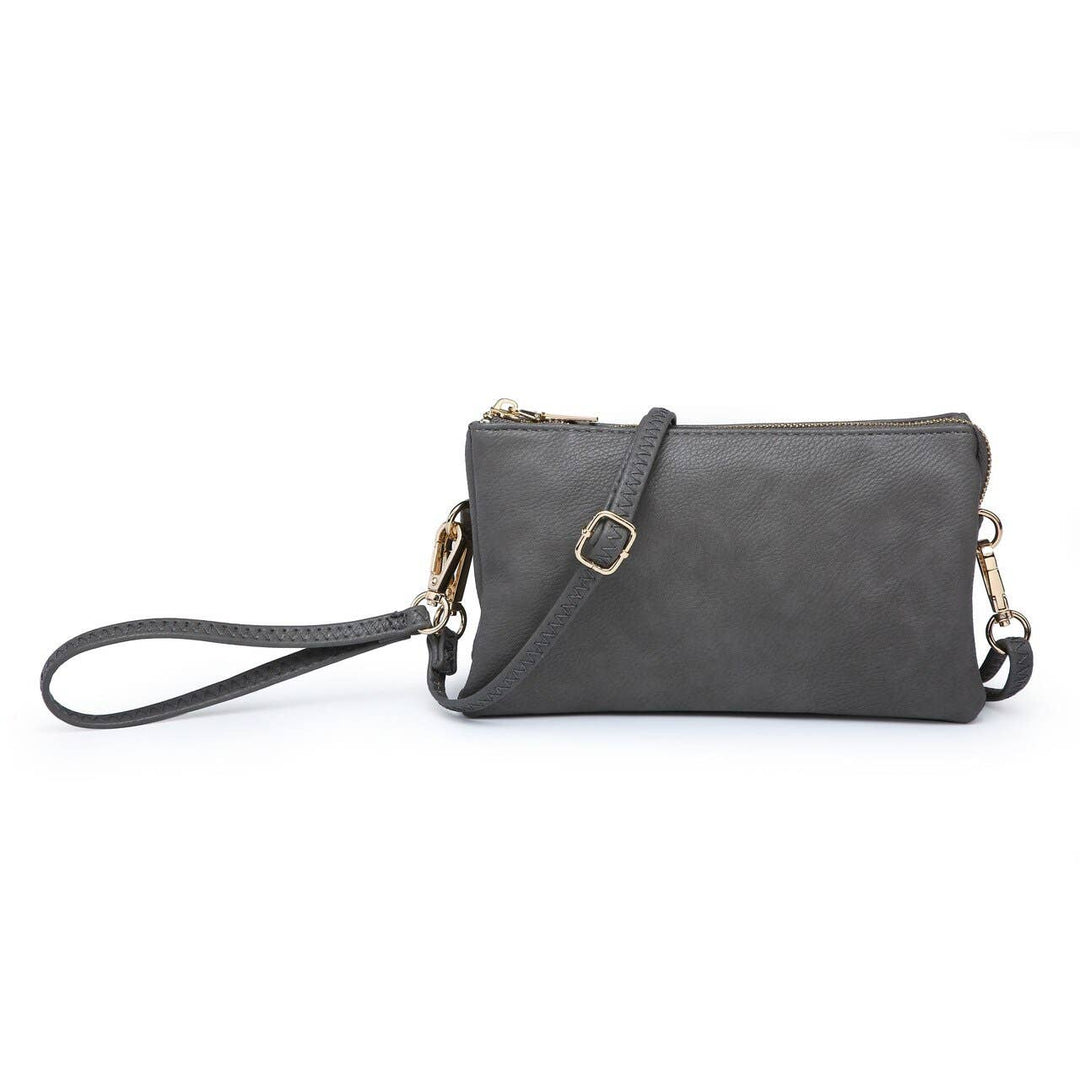 Jen & Co. - M013 Riley Monogrammable 3 Compartment Crossbody/Wristlet