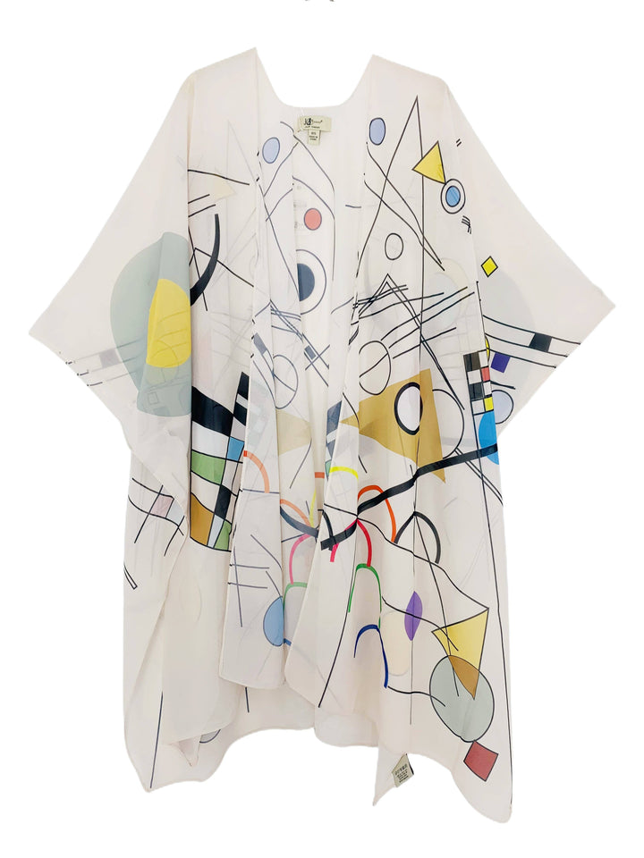 Colorful Geometry Kimono