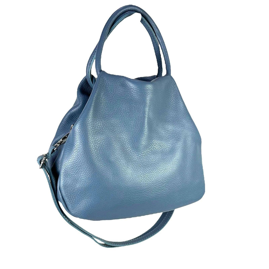 Bolso Bombonera de Piel Auténtica Italiana para Mujer