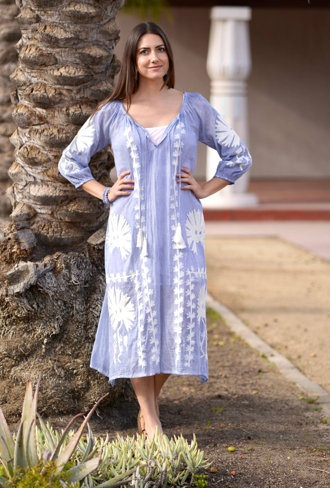Elana Dress Sky Blue