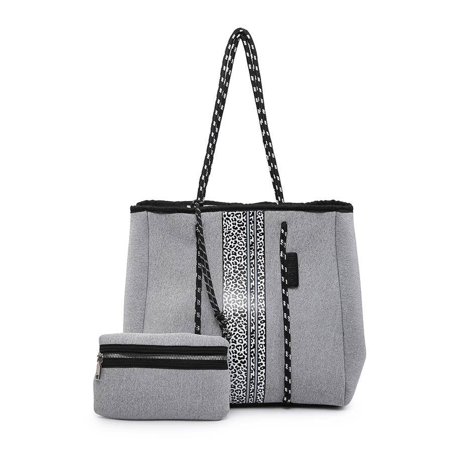 Jen & Co. - M2011STRP Meribella Printed/Striped Neoprene Tote