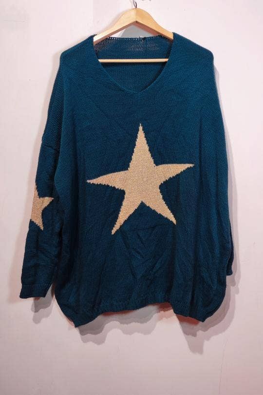 Sweater (STAR): Frenchman / PETROL BLUE