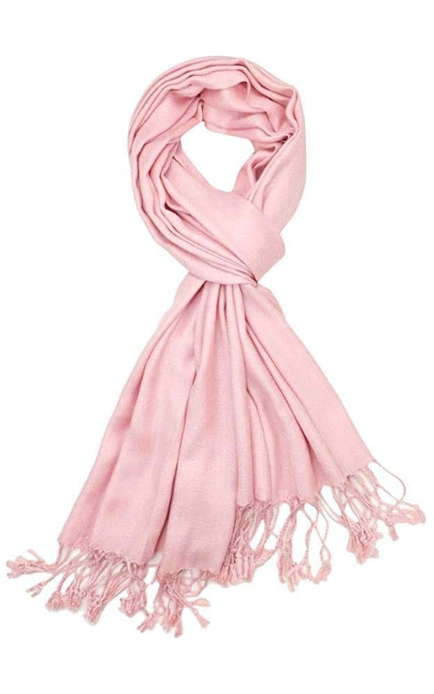 Lt Pink Pashmina Shawl Scarf
