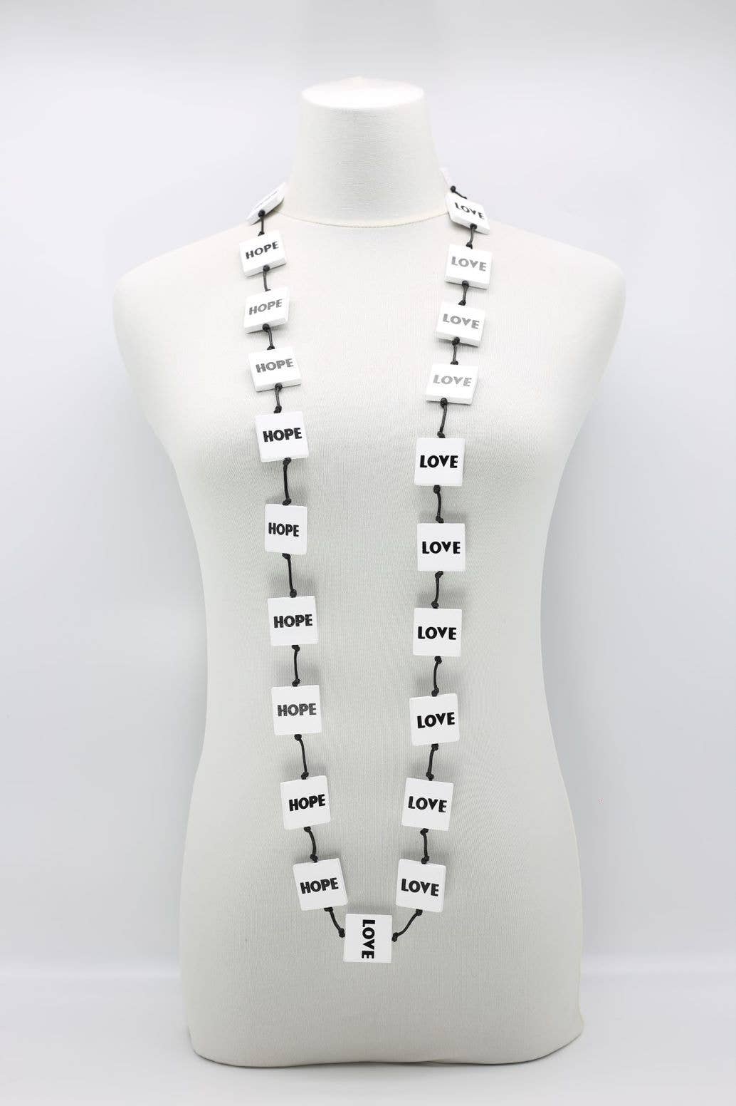 Jianhui London - LOVE & HOPE Squares Necklace